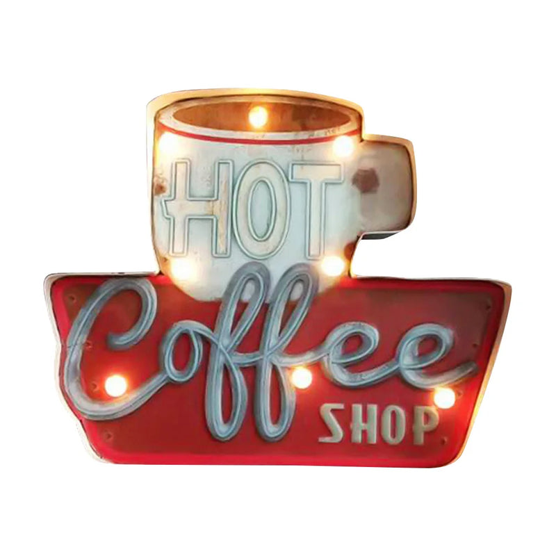 Iluminaria de Led vintage de parede