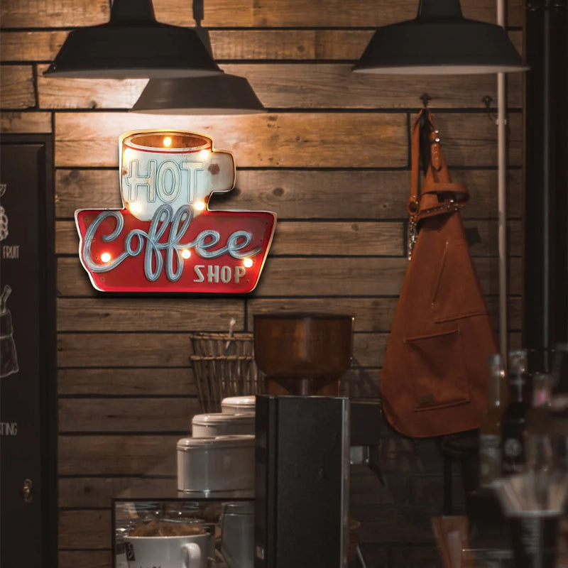 Iluminaria de Led vintage de parede